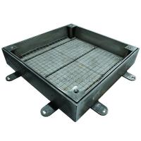 Люк под брусчатку Проспект-ВН из нержавеющей стали съемный - корыто без ручек