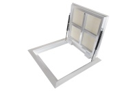 Люк в подвал Периметр 700х1000п откидной алюминиевый