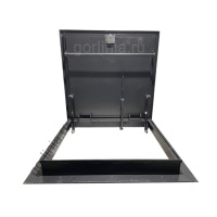 Люк кровельный ЛКР для выхода на крышу - петли, газлифты и ручка нижнего закрывания